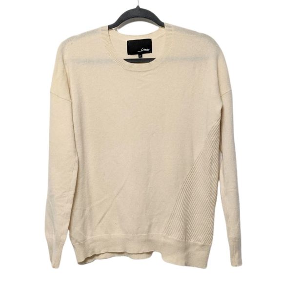 LINE Cream Cashmere Crew Neck Sweater S - Picture 6 of 6